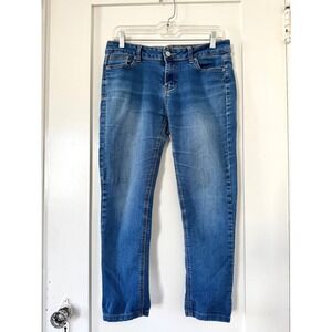 Wax Jean Womens Skinny Denim Pants Medium Wash Blue Stretch Size 13 90014